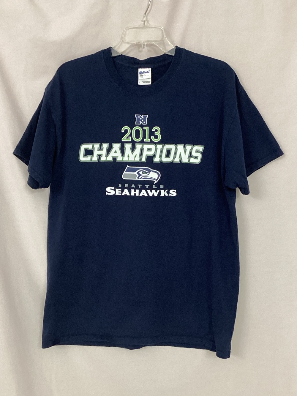 Gildan Navy 2013 Champions Seattle Seahawks Tee